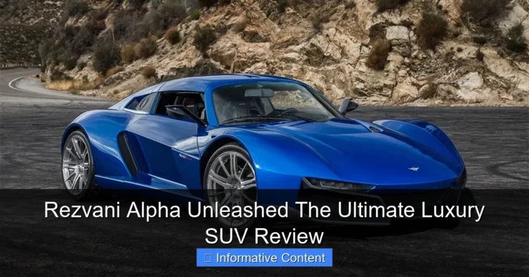Rezvani Alpha Unleashed The Ultimate Luxury SUV Review