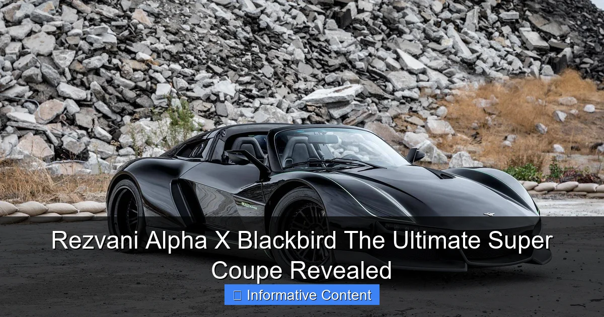 Rezvani Alpha X Blackbird The Ultimate Super Coupe Revealed