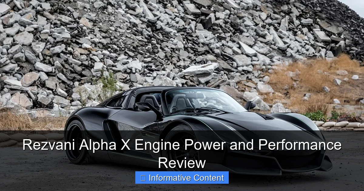 Rezvani Alpha X Engine Power and Performance Review