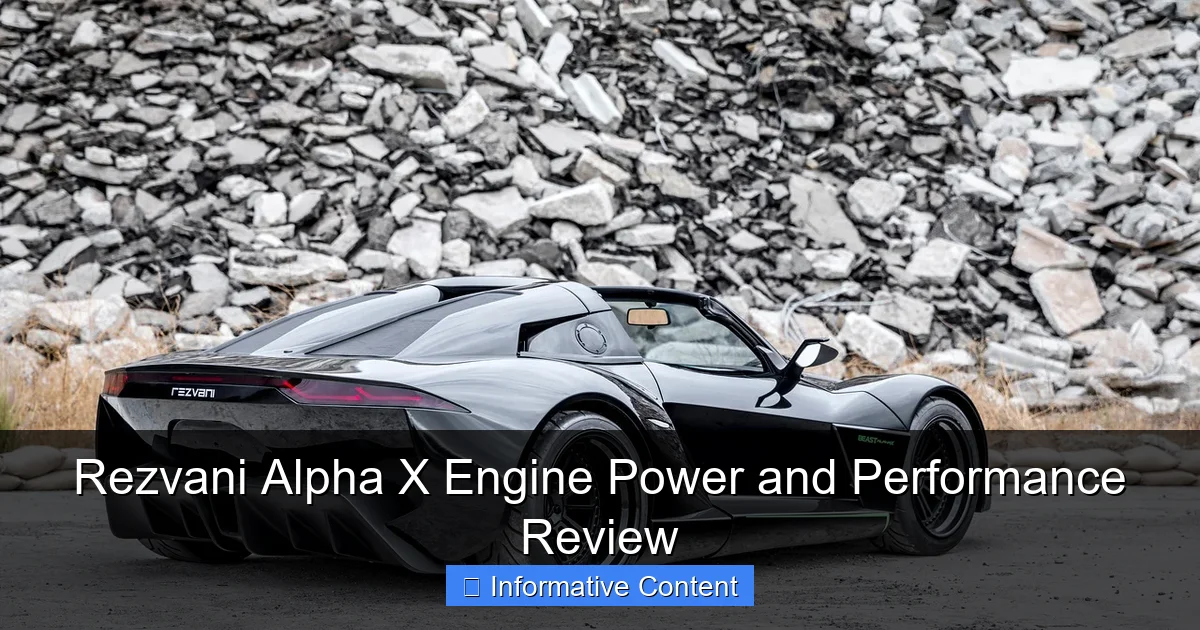 Rezvani Alpha X Engine Power and Performance Review