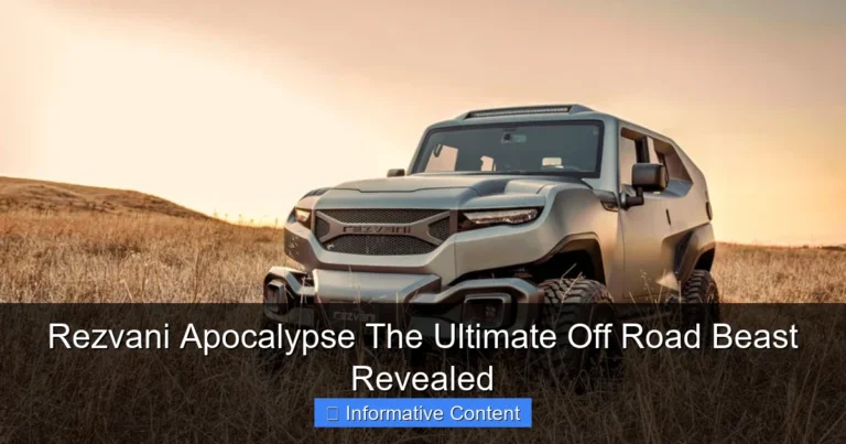 Rezvani Apocalypse The Ultimate Off Road Beast Revealed
