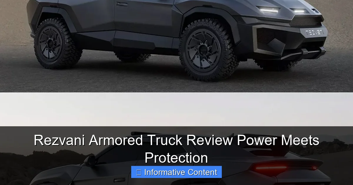 Rezvani Armored Truck Review Power Meets Protection