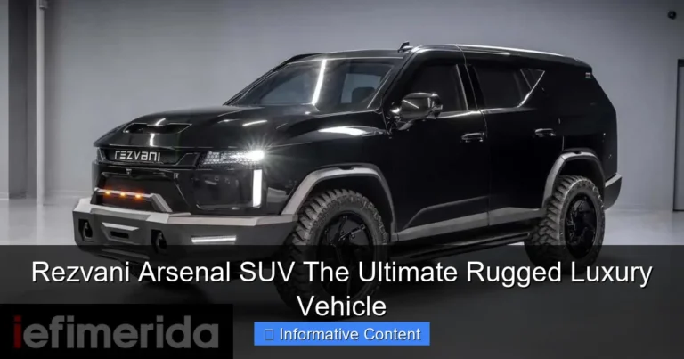 Rezvani Arsenal SUV The Ultimate Rugged Luxury Vehicle
