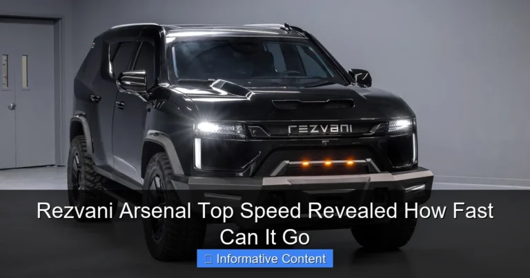 Rezvani Arsenal Top Speed Revealed How Fast Can It Go