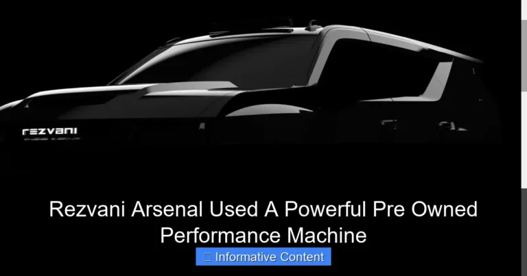 Rezvani Arsenal Used A Powerful Pre Owned Performance Machine