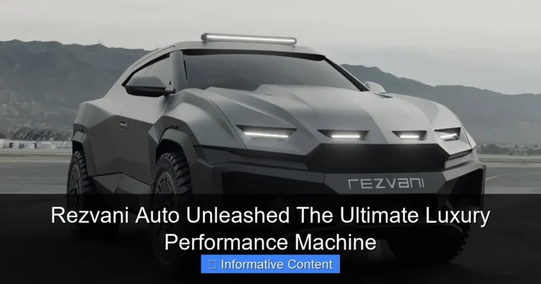 Rezvani Auto Unleashed The Ultimate Luxury Performance Machine