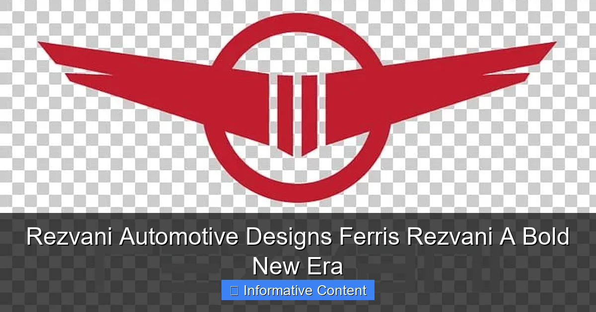 Rezvani Automotive Designs Ferris Rezvani A Bold New Era