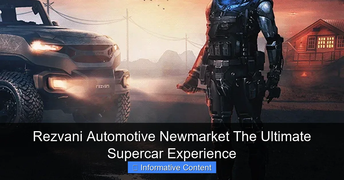 Rezvani Automotive Newmarket The Ultimate Supercar Experience