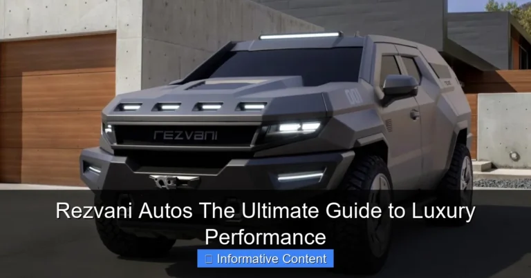 Rezvani Autos The Ultimate Guide to Luxury Performance