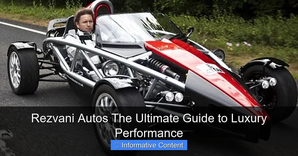 Rezvani Autos The Ultimate Guide to Luxury Performance