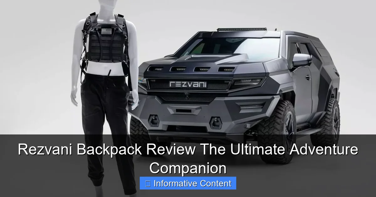 Rezvani Backpack Review The Ultimate Adventure Companion