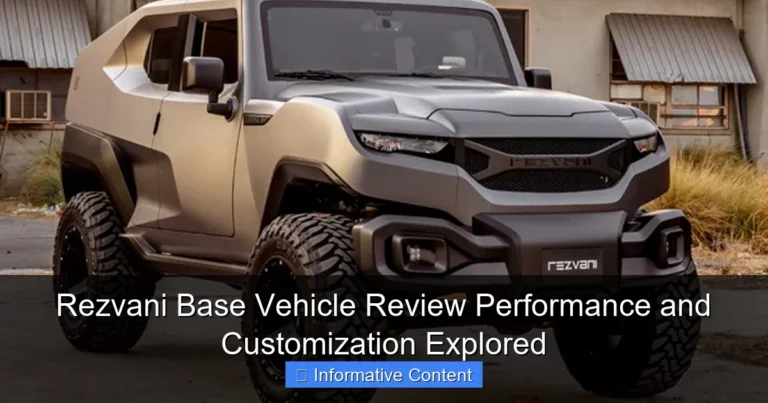 Rezvani Base Vehicle Review Performance and Customization Explored