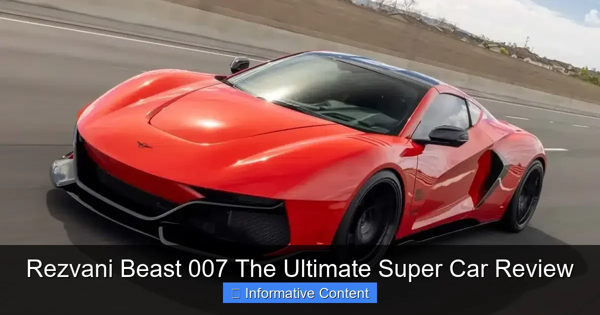 Rezvani Beast 007 The Ultimate Super Car Review