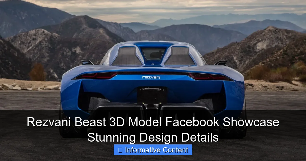 Rezvani Beast 3D Model Facebook Showcase Stunning Design Details