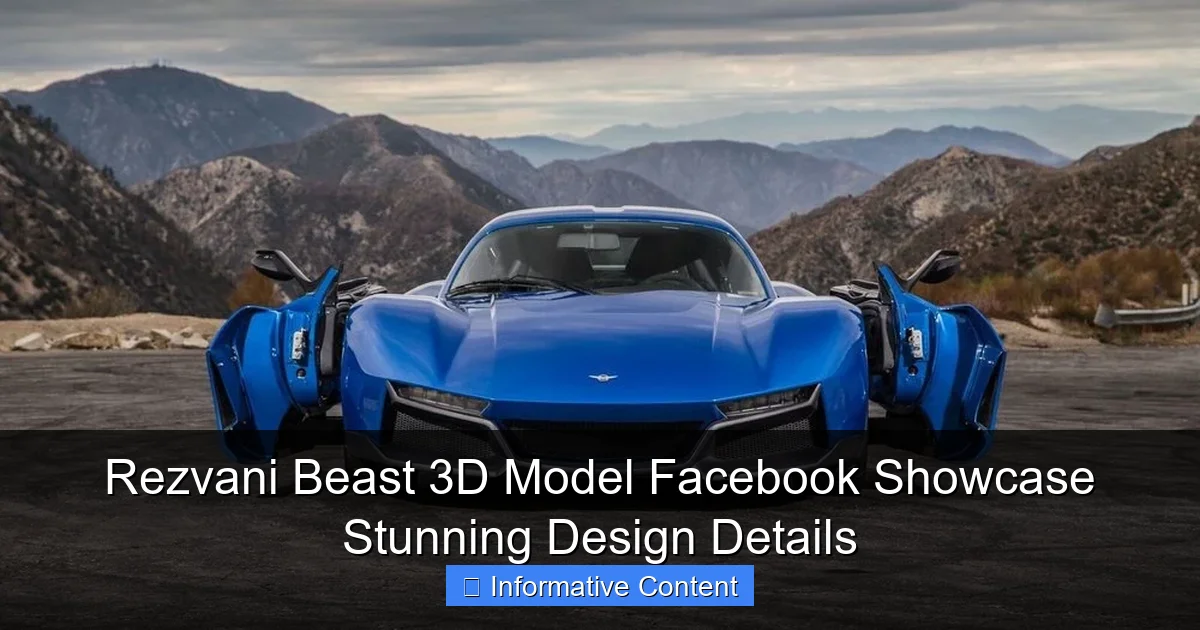 Rezvani Beast 3D Model Facebook Showcase Stunning Design Details