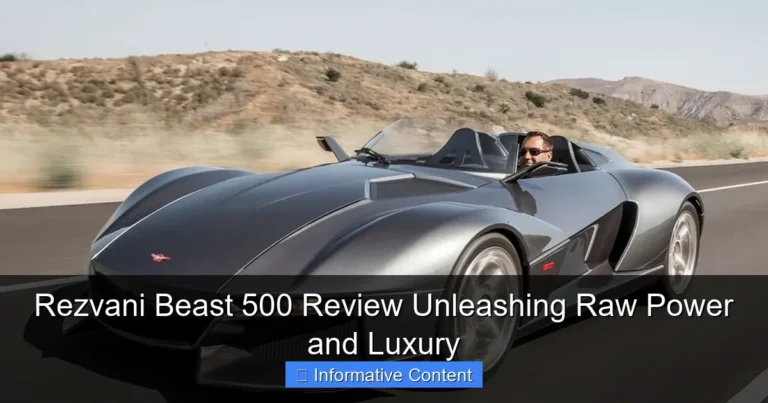 Rezvani Beast 500 Review Unleashing Raw Power and Luxury