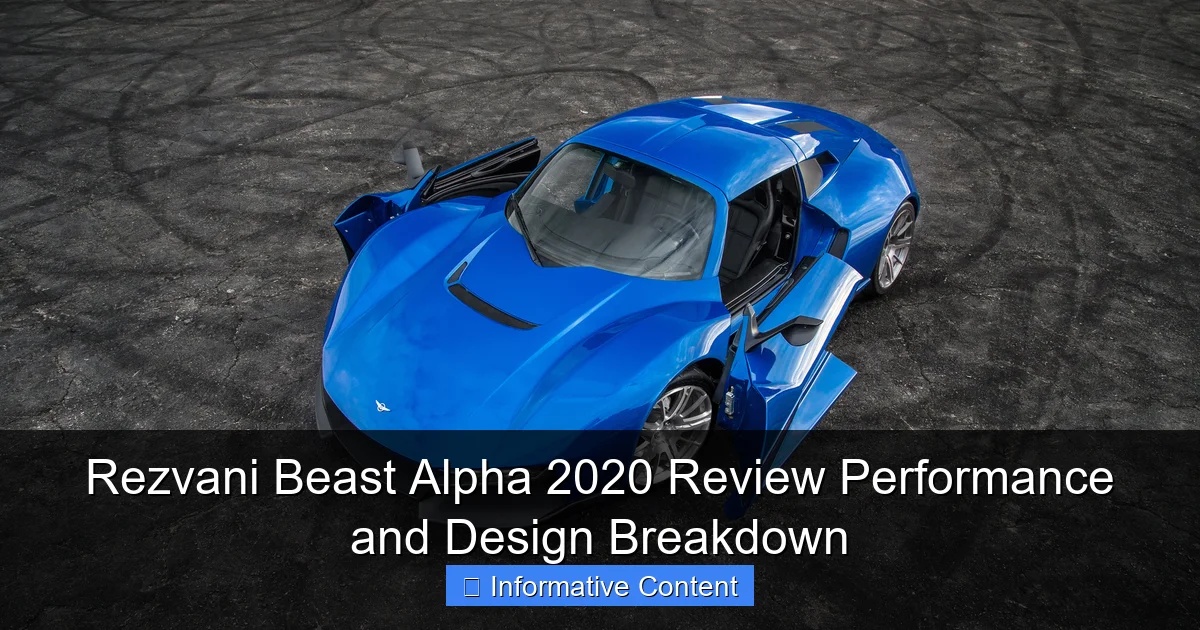 Rezvani Beast Alpha 2020 Review Performance and Design Breakdown