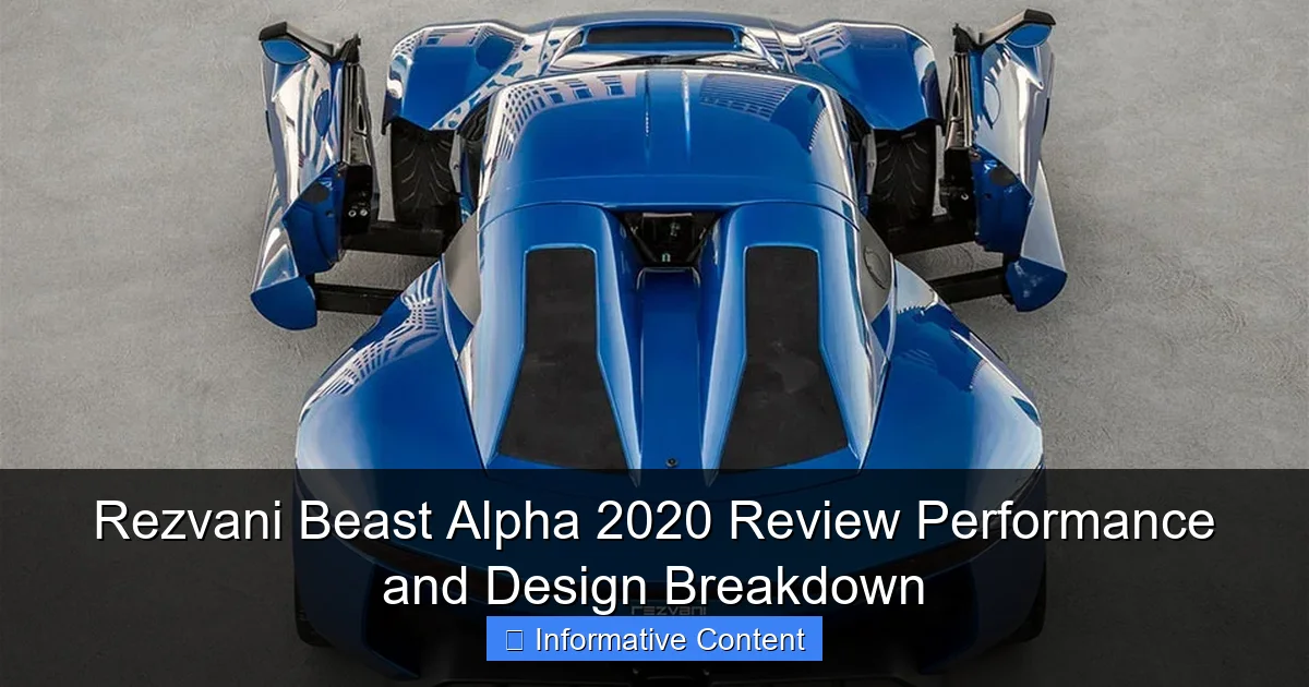 Rezvani Beast Alpha 2020 Review Performance and Design Breakdown