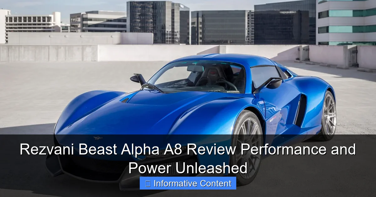 Rezvani Beast Alpha A8 Review Performance and Power Unleashed