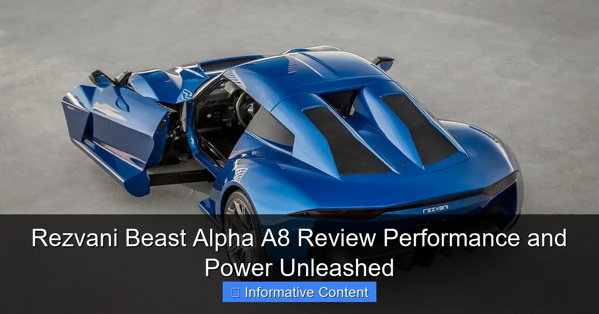 Rezvani Beast Alpha A8 Review Performance and Power Unleashed