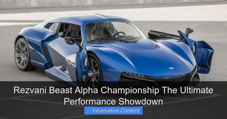 Rezvani Beast Alpha Championship The Ultimate Performance Showdown