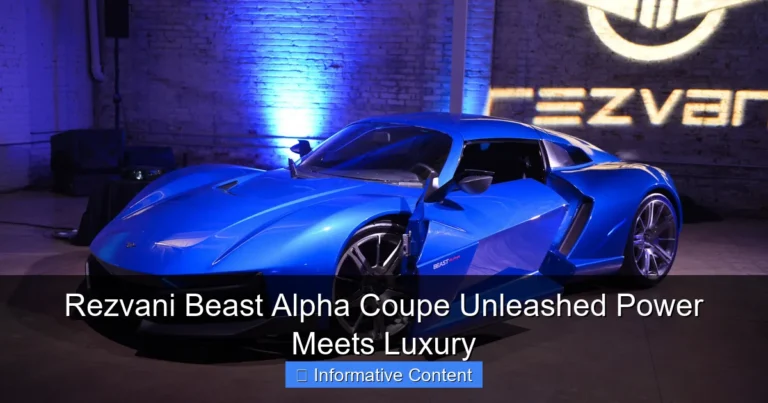 Rezvani Beast Alpha Coupe Unleashed Power Meets Luxury