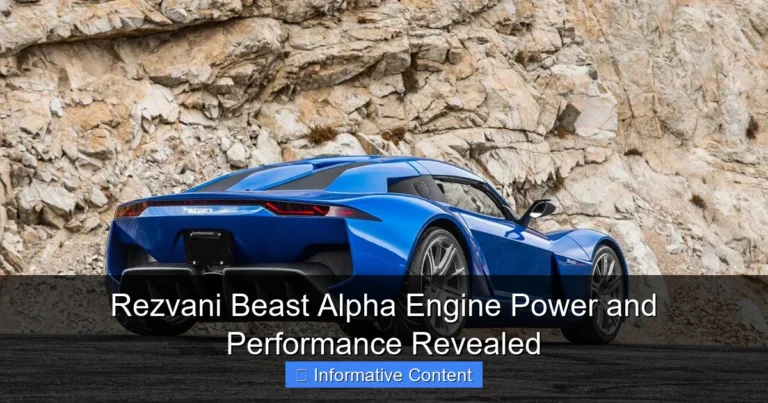 Rezvani Beast Alpha Engine Power and Performance Revealed