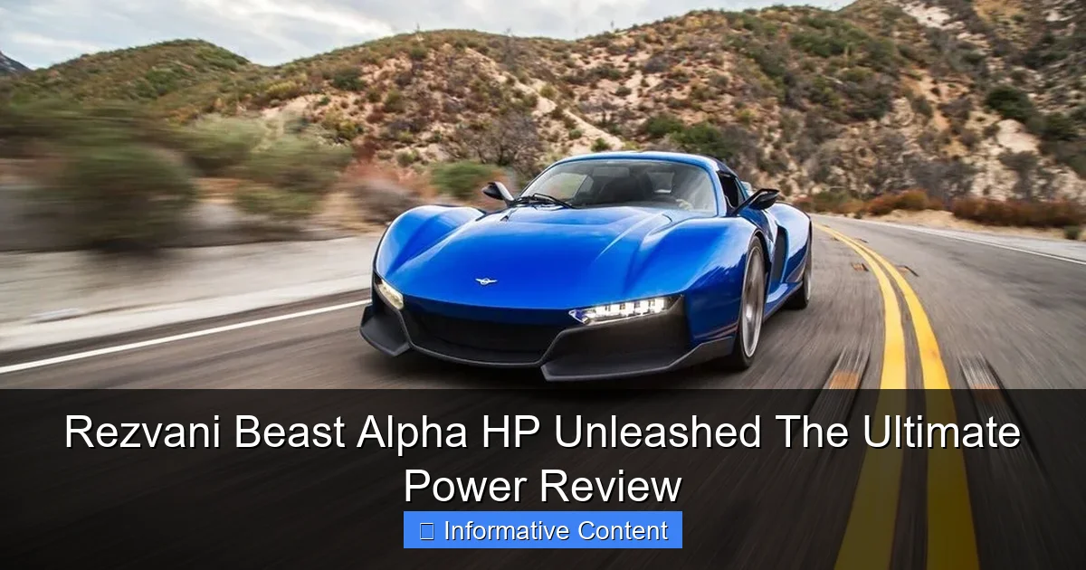 Rezvani Beast Alpha HP Unleashed The Ultimate Power Review