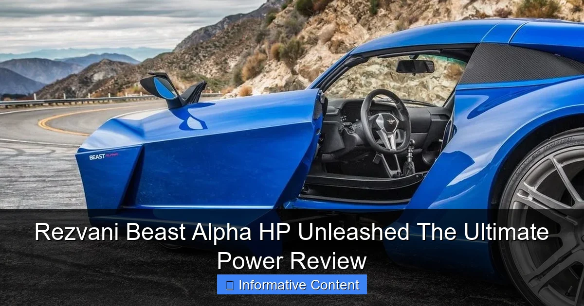 Rezvani Beast Alpha HP Unleashed The Ultimate Power Review