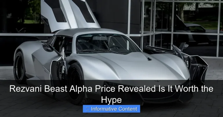 Rezvani Beast Alpha Price Revealed Is It Worth the Hype