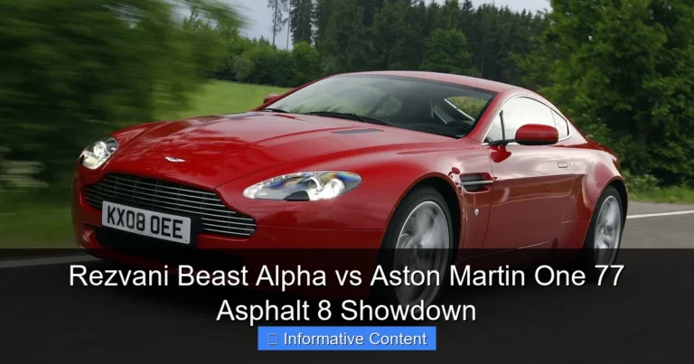 Rezvani Beast Alpha vs Aston Martin One 77 Asphalt 8 Showdown