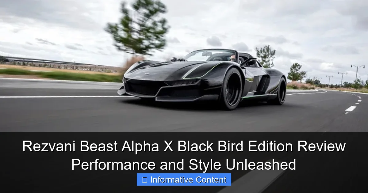 Rezvani Beast Alpha X Black Bird Edition Review Performance and Style Unleashed