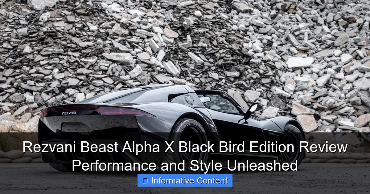 Rezvani Beast Alpha X Black Bird Edition Review Performance and Style Unleashed