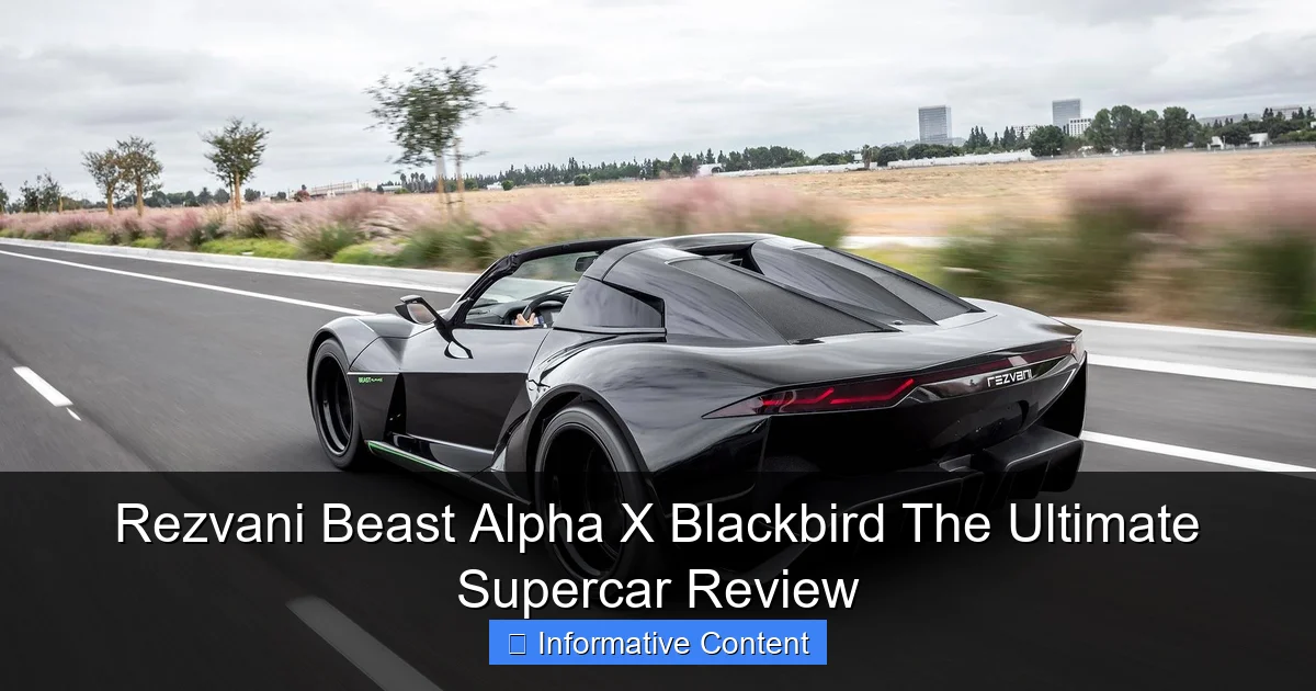 Rezvani Beast Alpha X Blackbird The Ultimate Supercar Review