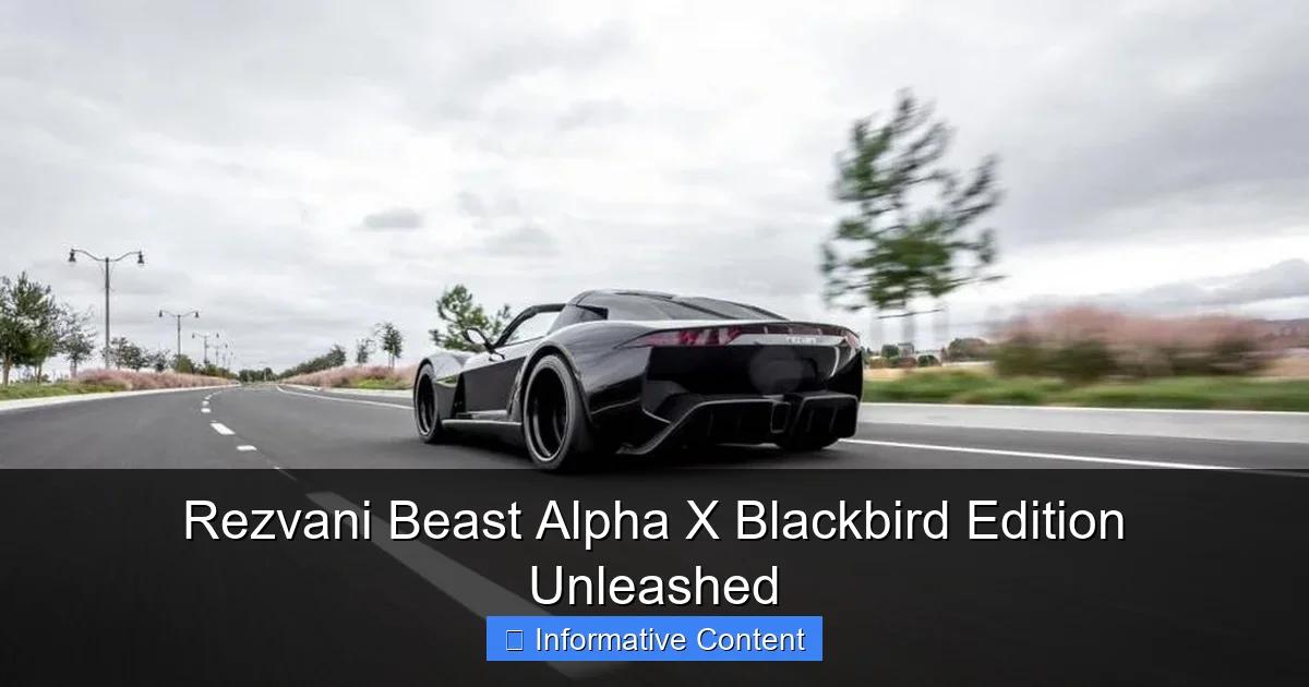 Rezvani Beast Alpha X Blackbird Edition Unleashed