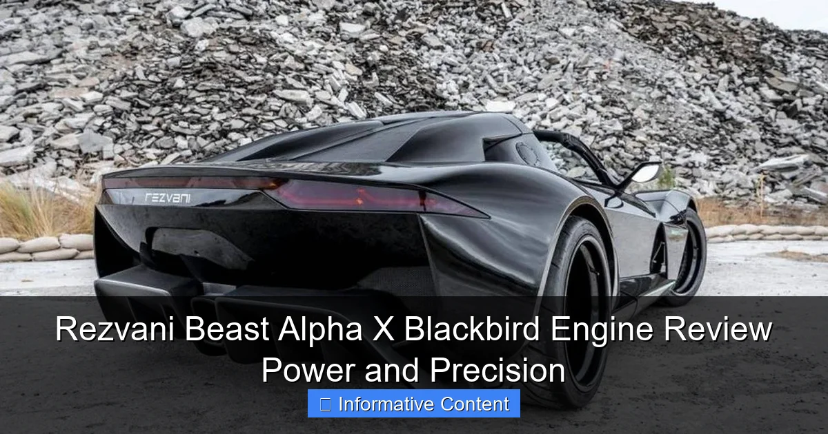 Rezvani Beast Alpha X Blackbird Engine Review Power and Precision