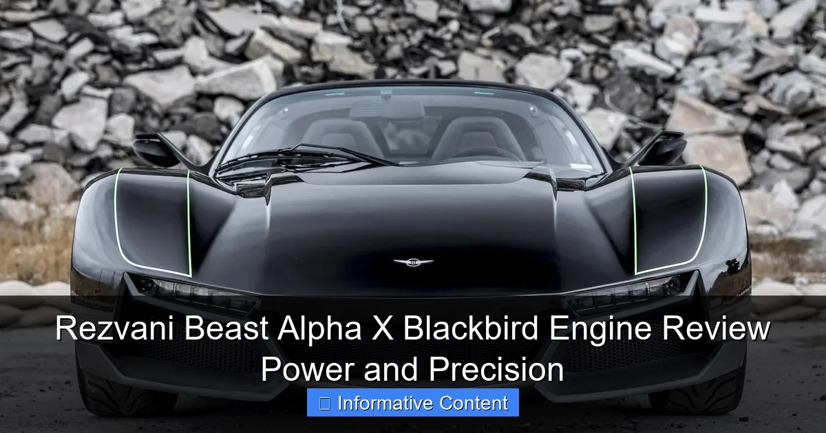 Rezvani Beast Alpha X Blackbird Engine Review Power and Precision