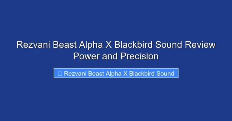 Rezvani Beast Alpha X Blackbird Sound Review Power and Precision