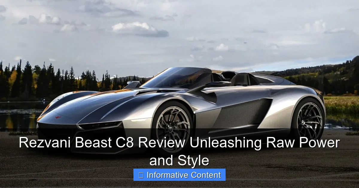 Rezvani Beast C8 Review Unleashing Raw Power and Style