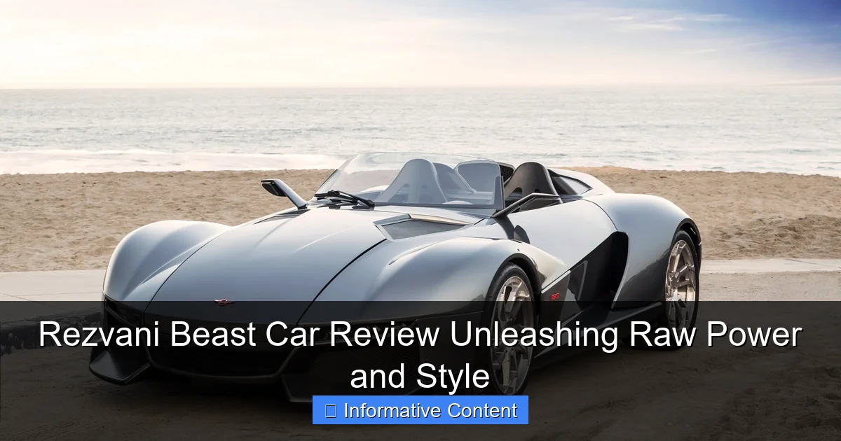 Rezvani Beast Car Review Unleashing Raw Power and Style
