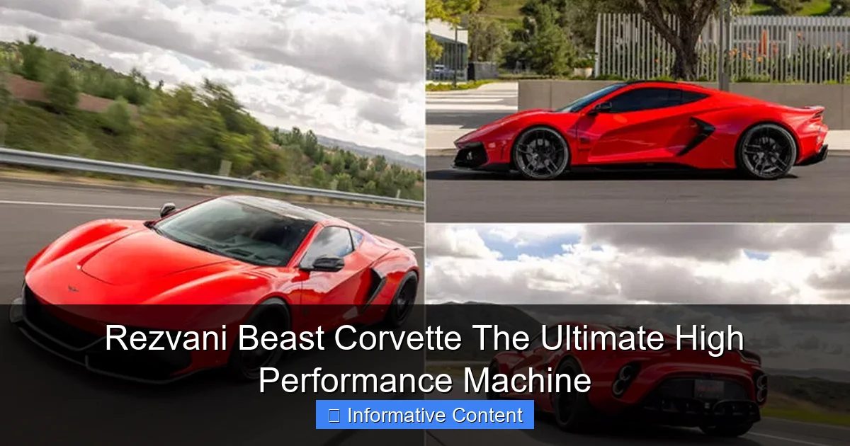 Rezvani Beast Corvette The Ultimate High Performance Machine