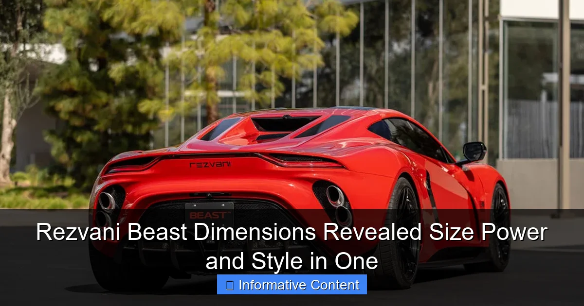 Rezvani Beast Dimensions Revealed Size Power and Style in One