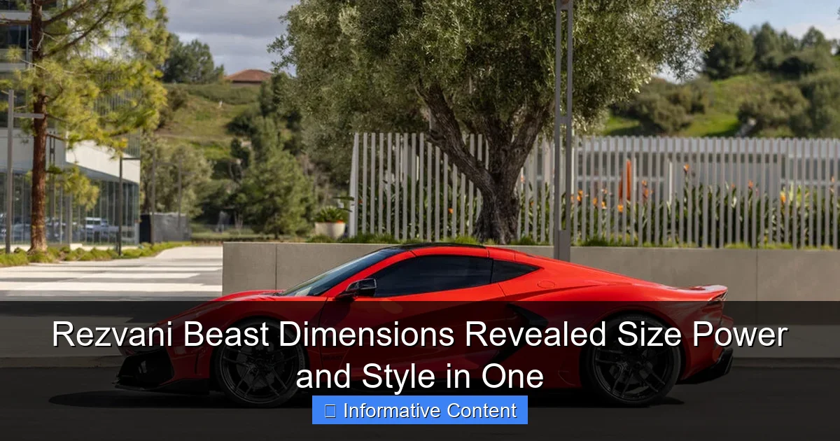 Rezvani Beast Dimensions Revealed Size Power and Style in One