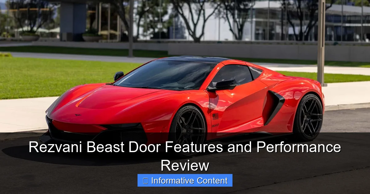 Rezvani Beast Door Features and Performance Review