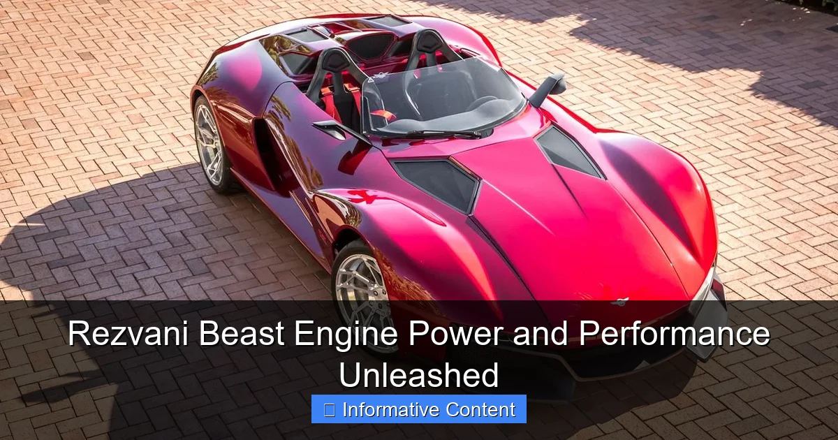 Rezvani Beast Engine Power and Performance Unleashed