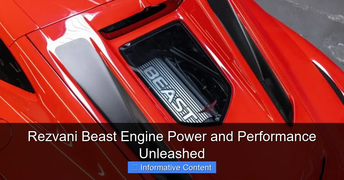 Rezvani Beast Engine Power and Performance Unleashed