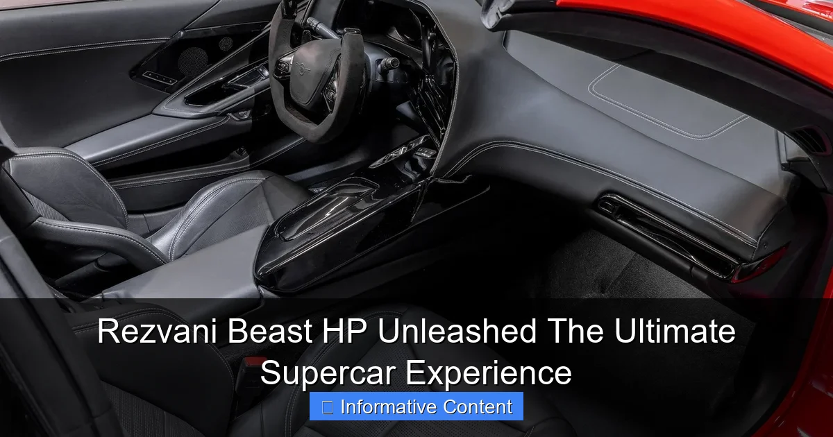 Rezvani Beast HP Unleashed The Ultimate Supercar Experience