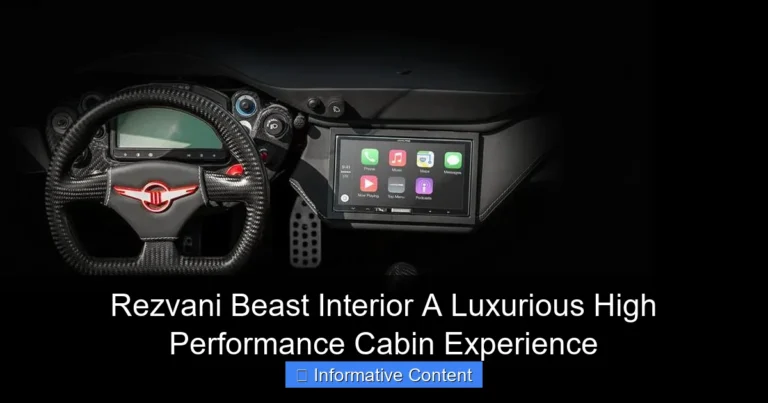 Rezvani Beast Interior A Luxurious High Performance Cabin Experience