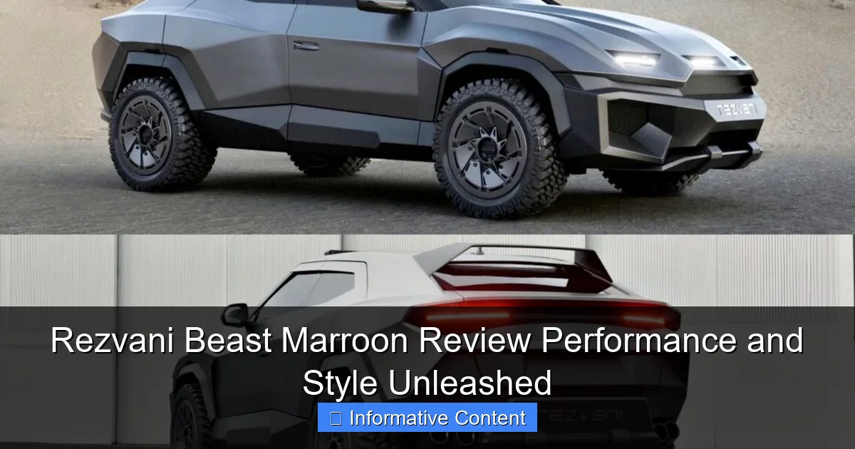 Rezvani Beast Marroon Review Performance and Style Unleashed