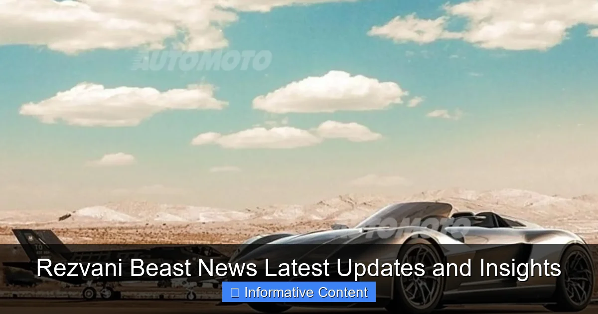 Rezvani Beast News Latest Updates and Insights